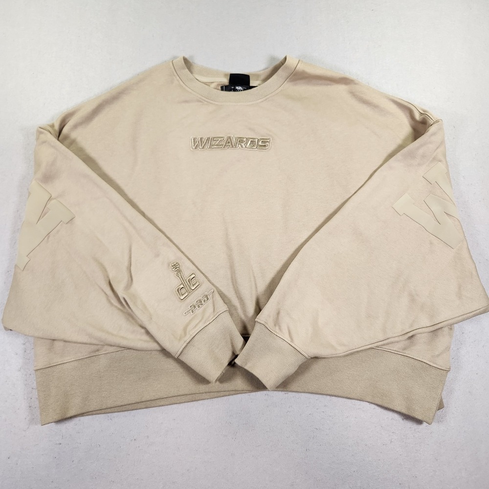 Women's Pro Standard Washington Wizards Cropped Brown Pullover Size X Large NWT